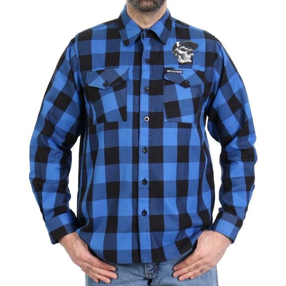 Riders Long Sleeve Flannel with Snap Back Skull - Picture 2 of 3